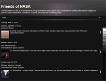 Tablet Screenshot of friendsofnasa.org